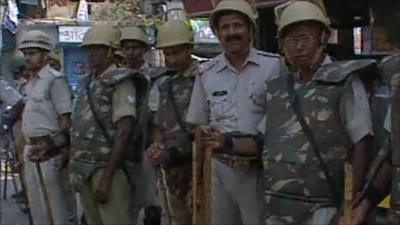 Police in Ayodhya