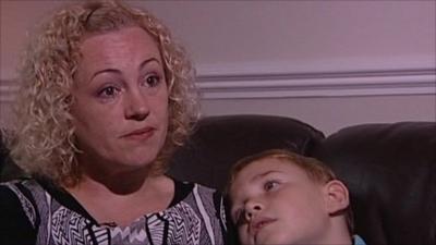 Sharon Coleman and son Oliver