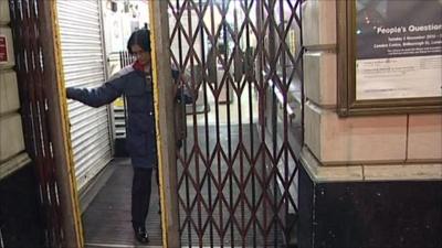 Closed Tube station