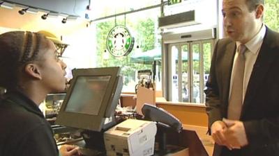 Starbucks boss orders a coffee