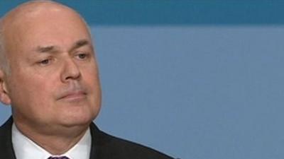 The Work and Pensions secretary, Iain Duncan Smith