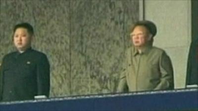 Kim Jong-un and Kim Jong-il