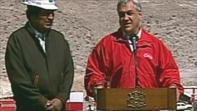 Bolivian President Evo Morales and Chilean President Sebastian Pinera
