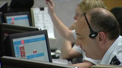 Greater Manchester Police Control Room