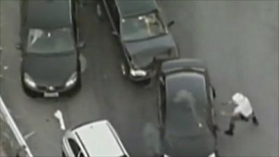 Car chase in Brazil