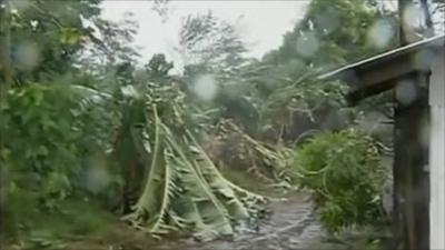 Philippines hit by typhoon Megi