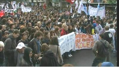 Protest march in Paris