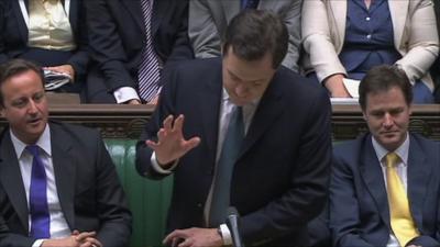 Chancellor George Osborne announces the Spending Review to Parliament