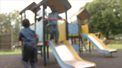 Children in a playground