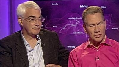 Alistair Darling and Michael Portillo