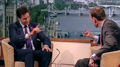 Nick Clegg with Andrew Marr