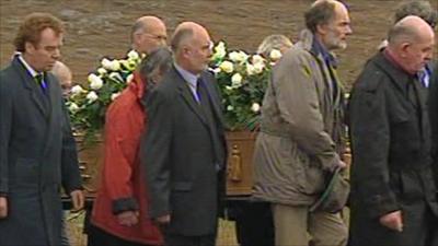 Linda Norgrove's funeral procession
