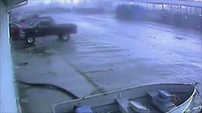 CCTV of tornado courtesy Hoosier Machinery Solutions