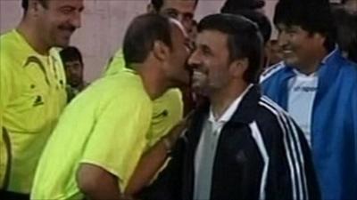 Mahmoud Ahmadinejad and Evo Morales