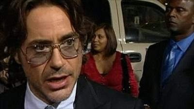 Robert Downey Jr at premiere