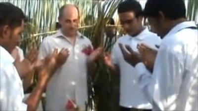 Wedding ceremony in the Maldives