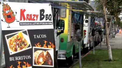 Gourmet food trucks in LA