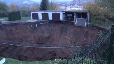 Sinkhole in Germany