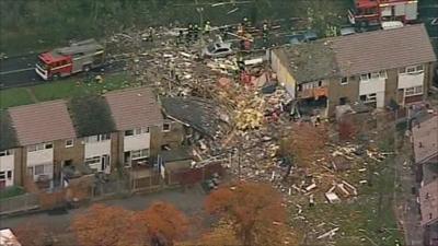 The scene of the explosion