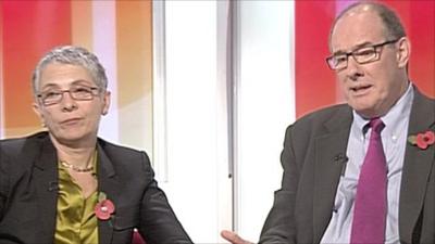 Melanie Phillips and Will Hutton