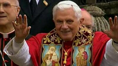 Pope Benedict in Santiago de Compostela