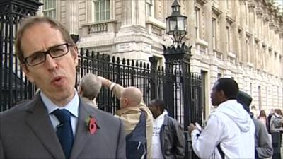 James Delingpole outside Downing Street