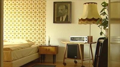 Hotel room in the old German Democratic Republic