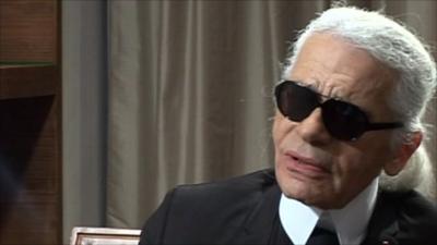 Karl Lagerfeld, creative director for Chanel