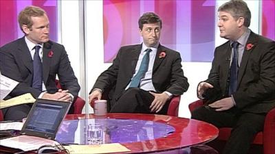 Jermey Brownw, Douglas Alexander and Philip Davies