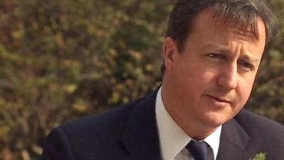 David Cameron praises police at Wednesday's student protests