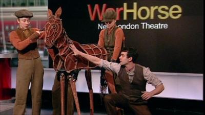 War Horse puppeteers