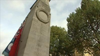 Lutyens' cenotaph at Whitehall