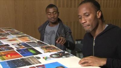 Footballers choose images