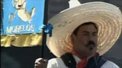 Man in traditional Mexican dress