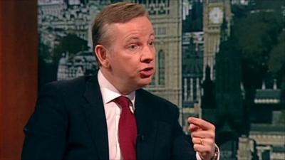 Education Secretary Michael Gove on the Andrew Marr Show