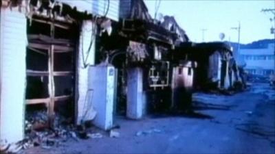 South Korean damaged buildings