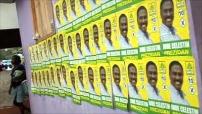 Election posters in Haiti