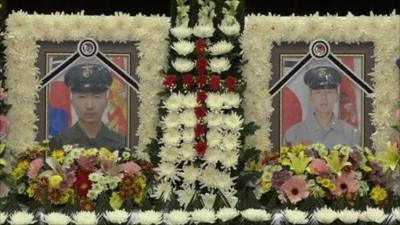 Photographs of the two marines killed