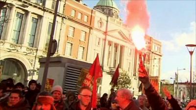 Dublin street protests