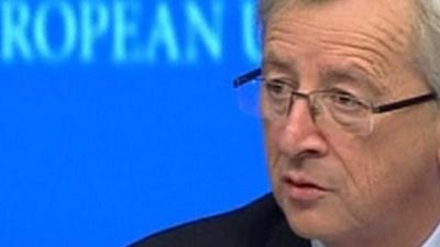 Eurozone finance ministers' chairman Jean-Claude Juncker