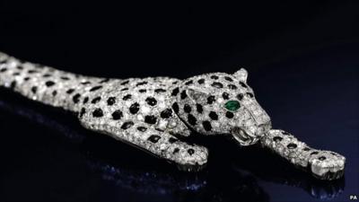 Cartier onyx and diamond panther bracelet, previously owned by Wallis Simpson