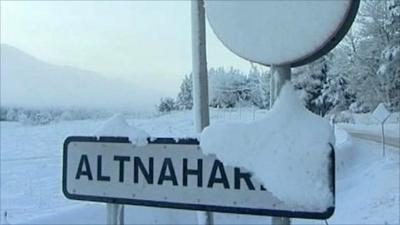 Altnaharra place sign