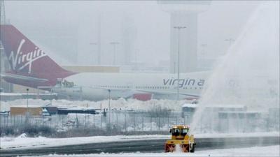 Airplane on Gatwick Airport runway