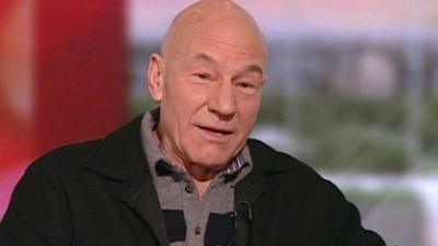 Patrick Stewart on BBC Breakfast