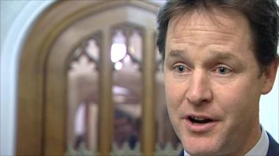 Liberal Democrat leader, Nick Clegg