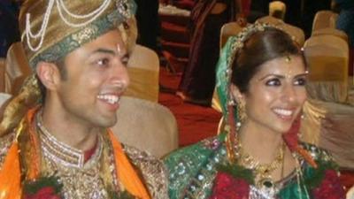 Shrien and Anni Dewani on their wedding day