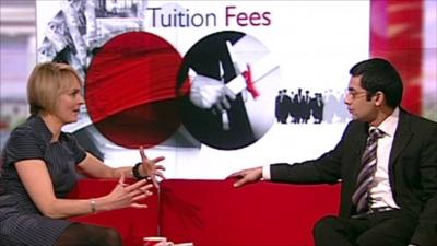 BBC Breakfast's Louise Minchin and Haroon Chowdry from the Institute of Fiscal Studies