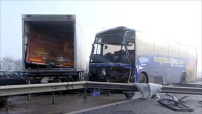 Scene of M5 crash