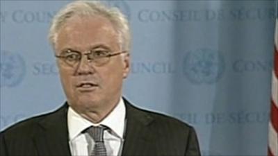 The Russian ambassador to the UN, Vitaly Churkin