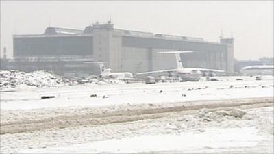 Moscow's Domodedovo Airport.